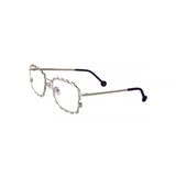 LA Eyeworks Cabazon silver shiny 405