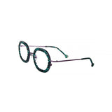 L.A. Eyeworks Monserrat green dragon w/dp eggplant 219463