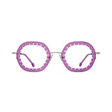 LA Eyeworks Monserrat orchidyounot w/silver 1036405